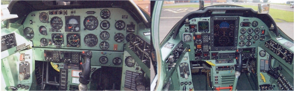 Cockpit links PC-7 rechts NCPC-7 